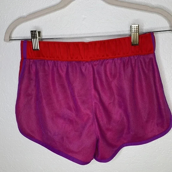 Adidas Red With Purple Mesh Climalite Athletic Shorts XS - Picture 5 of 9